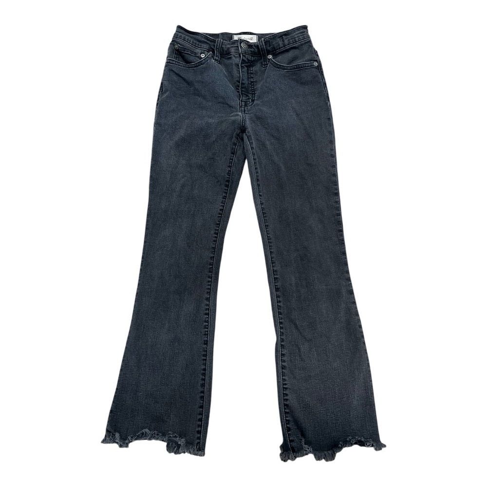 Madewell Demi-Boot Jeans in Berkeley Black: Chewed-Hem edition women’s size 25